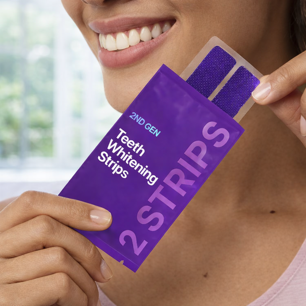 2026 Dr. Dent Purple Teeth Whitening Strips Enamel Care